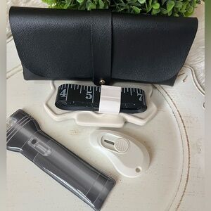 Reseller bundle| Black Clutch, flash light, tape measure and opener